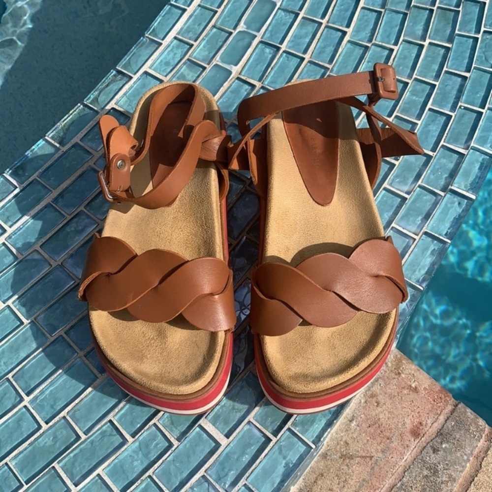 Paloma Barcelo Lara Tri-Color Platform Sandals - image 6